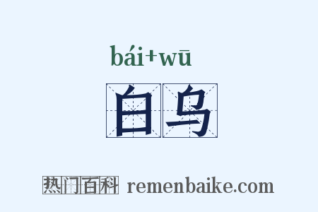 白乌是什么意思的图片